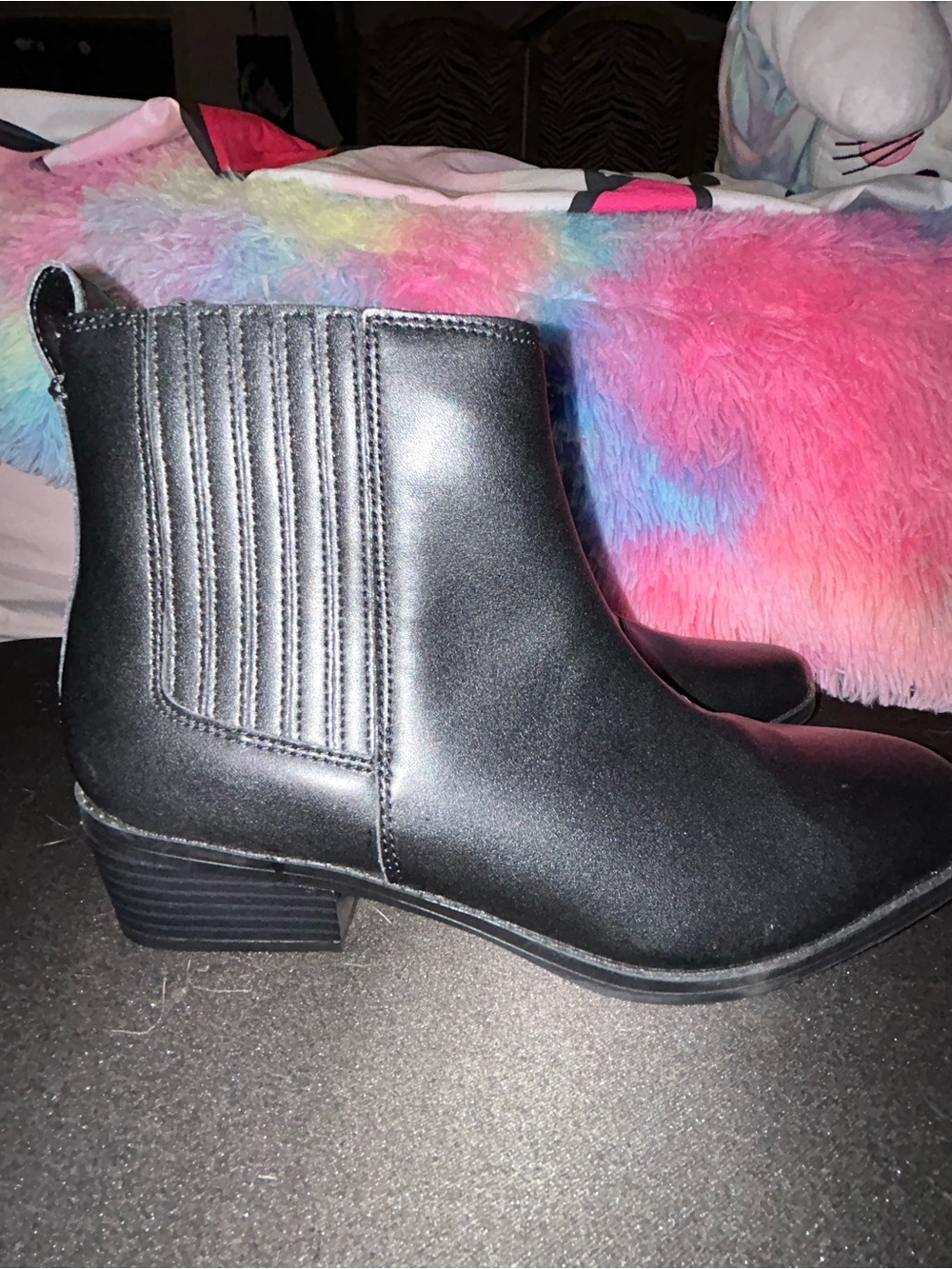 Clarks Black Leather Chelsea Ankle Boots